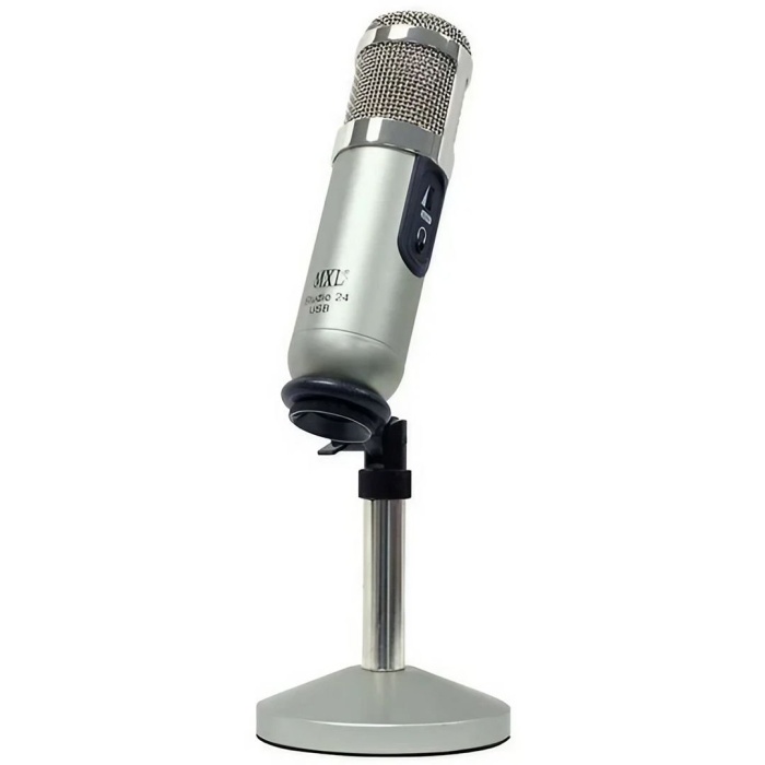 MXL Microphones 01 0043 Studio 24 USB Geniş Diyafram Condenser Vokal/Enstrüman Mikrofonu | 24-bit Yüksek Çözünürlüklü Kayıt